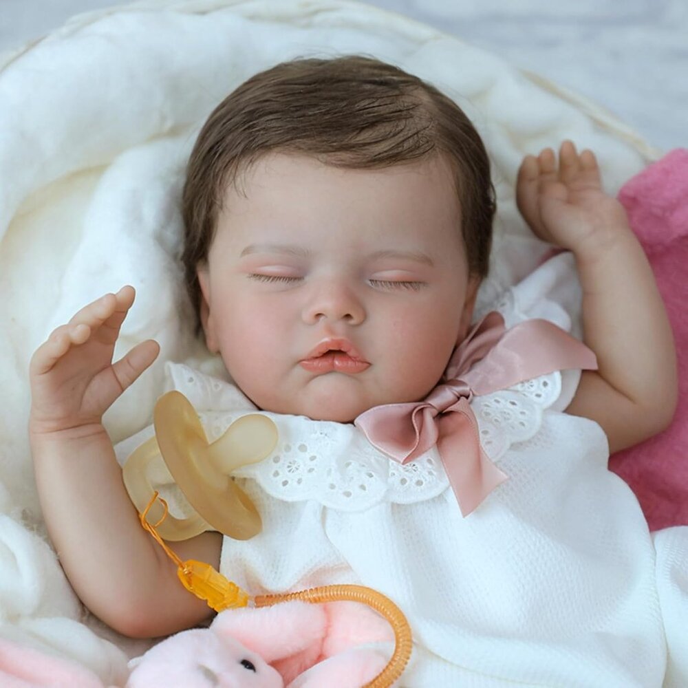 🆕20Inch Full Body Silicone Not Vinyl Reborn Baby Dolls Realistic Quinbee Girl - Picture 11 of 11